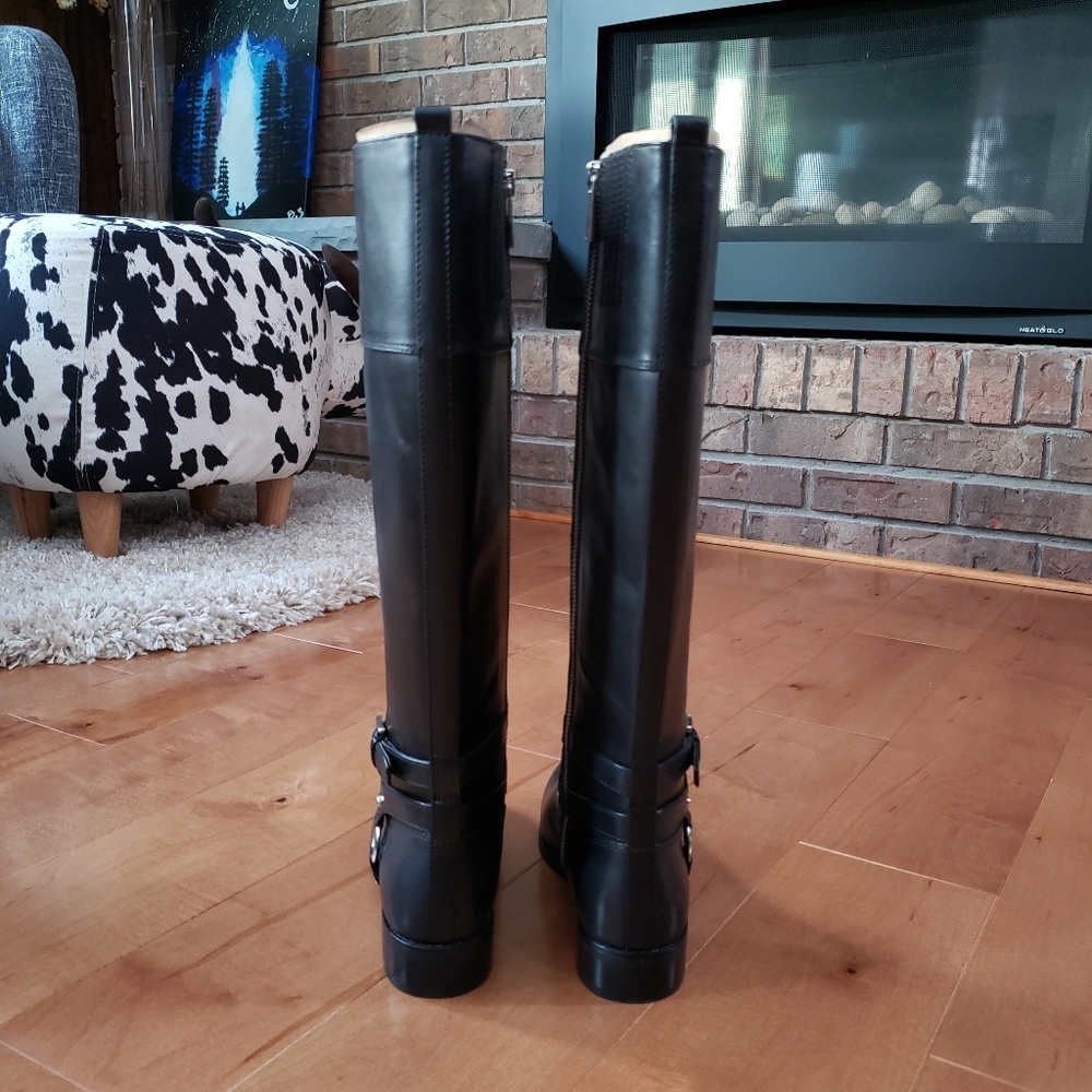 Michael Kors Black Preston Boots Size 5.5 - Picture 3 of 13